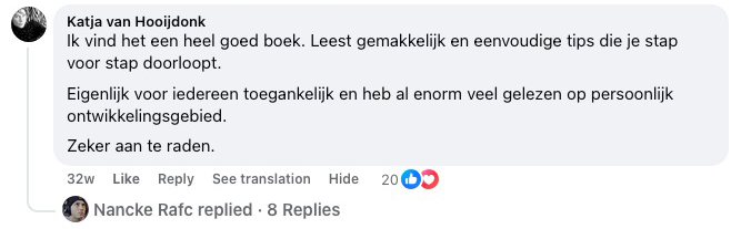Valódi Facebook-vélemény a könyvről – Engedd el, ami tönkretesz