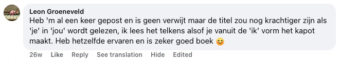Valódi Facebook-vélemény a könyvről – Engedd el, ami tönkretesz